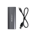 Enclosure for drive M.2 SSD, SATA, NVMe, USB C