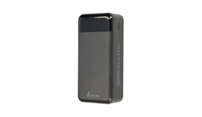 Extralink Powerbank EPB-124 30000mAh must akupank, kiirlaadimine, USB-C