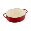 BALLARINI BELLAMONTE OVAL CAST IRON POT 75003-566-0 - 5.5 LTR RED