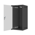 Lanberg WF10-2312-10B rack cabinet 12U Wall mounted rack Black