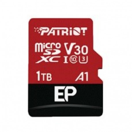 Patriot EP Pro Micro SDXC mälukaart 1TB 90/80 MB/s A1 V30 U3 Class10