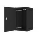 LANBERG 10" WALL-MOUNTED RACK CABINET 9U (280X310, BLACK)
