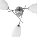Activejet Classic chandelier pendant ceiling lamp NIKITA nickel triple 3xE27 for living room Activejet Classic chandelier pendant ceiling lamp NIKITA nickel triple 3xE27 for living room
