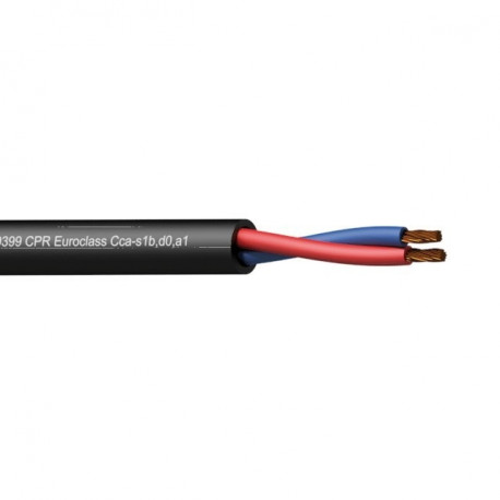 PROCAB CLS225-CCA/1 – Loudspeaker cable - 2 x 2.5 mm2 - 13 AWG - EN50399 CPR Euroclass Cca-s1b,d0,a