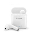 Savio juhtmevabad kõrvaklapid TWS-01 Bluetooth, valge
