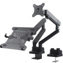 Maclean MC-813 Dual Desk Mount for a Monitor and a Laptop 17 "-32" 2x8kg VESA 75x75, 100x100
