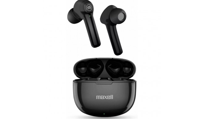 Maxell juhtmevabad kõrvaklapid Dynamic+ Bluetooth laadimiskarbiga, must