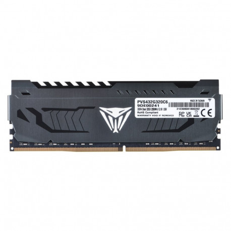 Patriot Memory Viper Steel PVS432G320C6 mälumoodul 32 GB 1 x 32 GB DDR4 3200 MHz