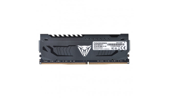 Patriot Memory Viper Steel PVS432G320C6 mälumoodul 32 GB 1 x 32 GB DDR4 3200 MHz
