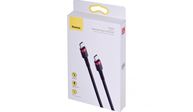 Baseus CATKLF-G91 USB cable 1 m USB C Black