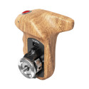 SMALLRIG 3324 ROSETTE SIDE HANDLE WOOD WITH RECORD START/STOP REMOTE TRIGGER