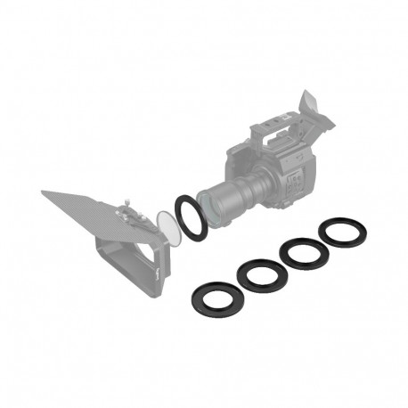 SmallRig 3410 Screw-In Reduction Ring Set (67, 72, 77, 82, 86mm - 114mm) For Matte Box 2660