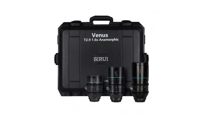 SIRUI ANAMORPHIC VENUS 3X LENS-KIT (35/75/150MM) + HARD CASE L-MOUNT