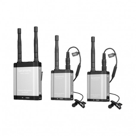 Saramonic juhtmevaba mikrofoni süsteem Vlink2 Kit2 kahepoolse sidega 2.4GHz (2xTX+RX)