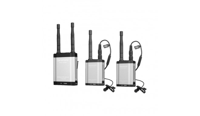 Saramonic Vlink2 Kit2, 2.4GHz Two Way-Communication Wireless Microphone System (2xTX+RX)