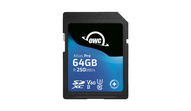 OWC SD Atlas Pro SDXC UHS-II R250/W130 (V60) 64GB