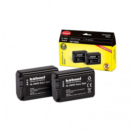 Hähnel Battery Sony HL-XW50 / NP-FW50 Twin Pack