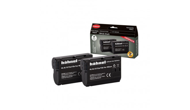 Hähnel Battery Nikon HL-EL15/15A/15B / EN-EL15A/B Twin Pack