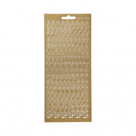 Focus Stickers Gold Letters Design 2