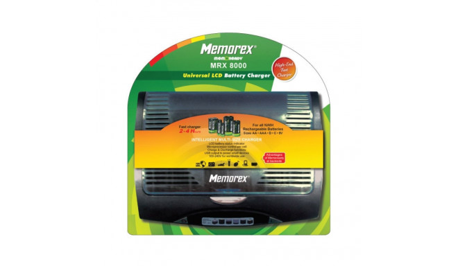 MEMOREX UNIVERSAL HI-MH CHARGER MRX8000 FAST WITH USB MEA0069