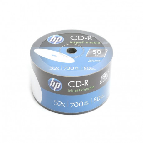 HP CD-R 700MB 52X FF WHITE INKJET PRINTABLE SP*50 14223 / 69301