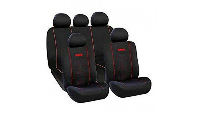 Car Seat Covers MOMO 21 Black Black/Red Polyester