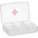 Pillbox with Compartments Transparent Plastic (11,5 x 18 x 2,2 cm) (12 Units)