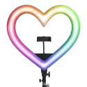 Led RING / Heart Stream RGB lamp 12inch with holder for mobile + tripod JM33-13