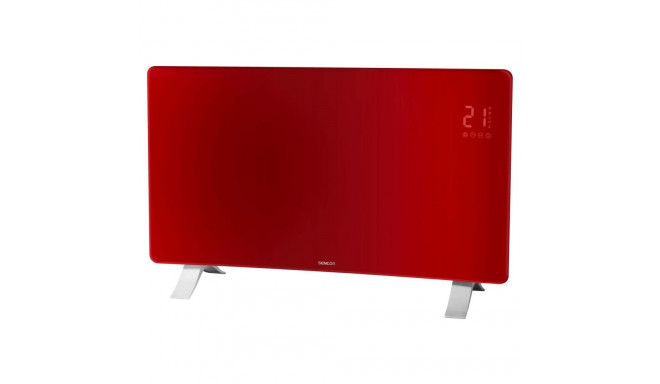 Smart wi-fi glass convection heater Sencor, red