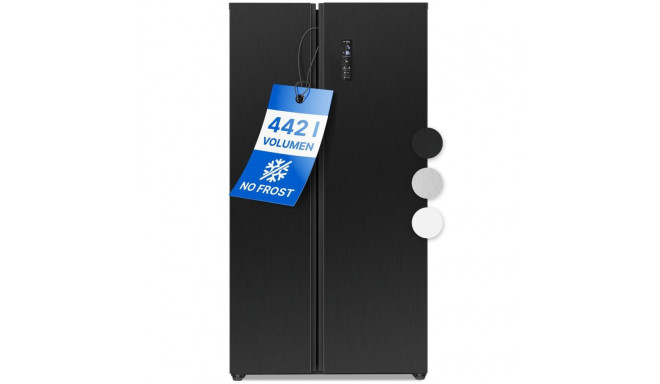 Bomann side-by-side combi fridge Bomann, black