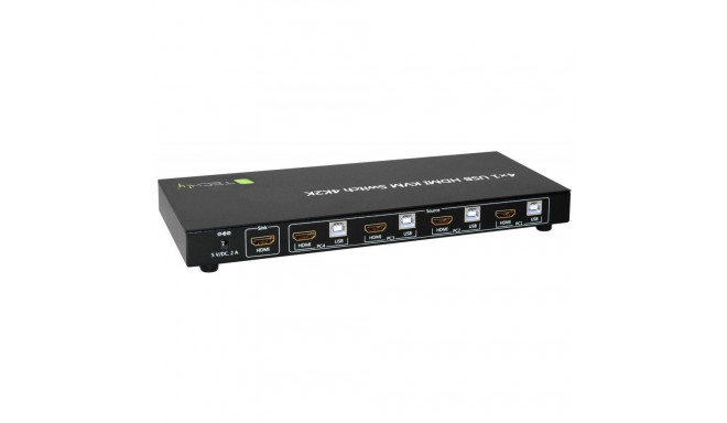 4-port HDMI/USB KVM switch 4x1 with audio