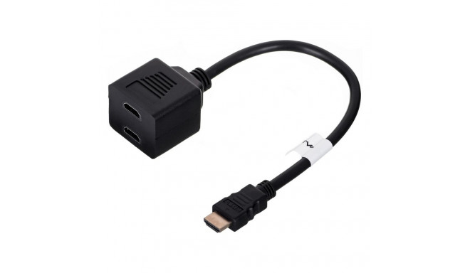 Lanberg AD-0019-BK HDMI videojagaja 2x HDMI