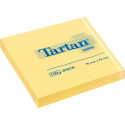 Note paper 76x76mm TARTAN yellow  12x100 sheets