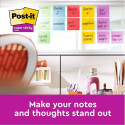 Post-it® Super Sticky Z-Notes, Carnival Colour Collection, 76 mm x 76 mm, 90 Sheets/Pad, 6 Pads/Pack