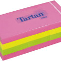 Note paper 38x51mm TARTAN neon 12x100 sheets