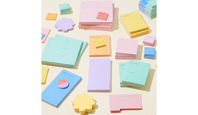 Märkmepaber 76x76mm POST-IT 654 neoonkollane 100 lehte