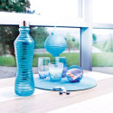 Bottle Quid Line Glass 1 L - Turquoise