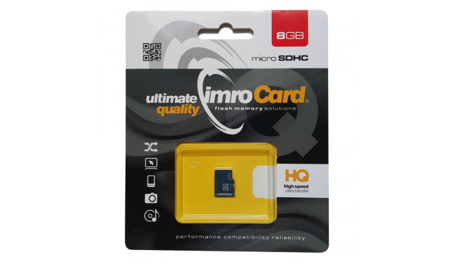 Imro memory card microSDHC 8GB Class 4