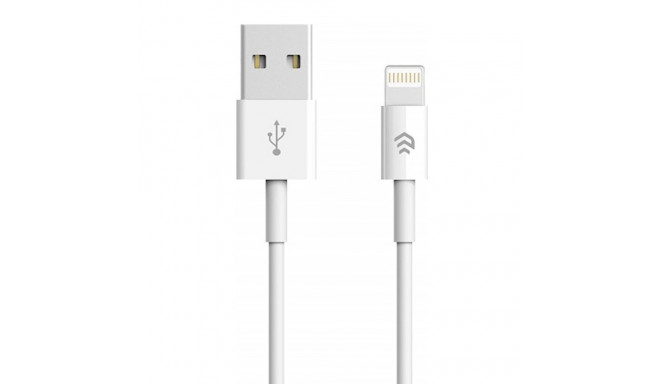 Devia cable USB - Lightning Smart 1m, white (EC080 )