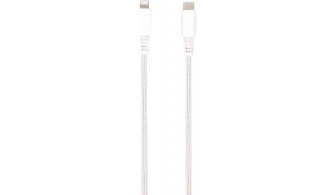 Vivanco кабель Lightning - USB-C LongLife Data 1.5 м, белый (61691)