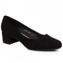 Sergio Leone W SK354C suede block pumps, black (39)