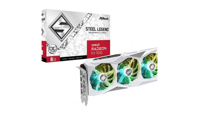 Graphic card Radeon RX 7600 Steel legend 8GB OC 128bit