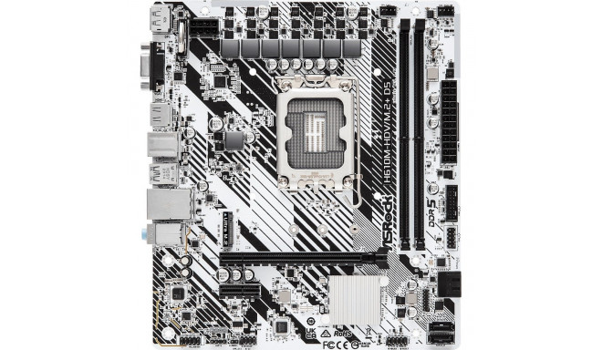 Asrock H610M-HDV/M.2+ D5 Intel H610 LGA 1700 micro ATX emaplaat