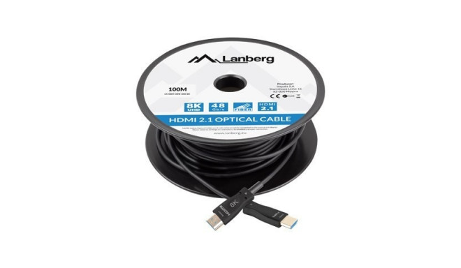 LANBERG HDMI kaabel M/M V2.1 100m 8K optiline AOC
