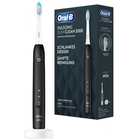 Braun Oral-B brush head Pulsonic Slim Clean black - 2000