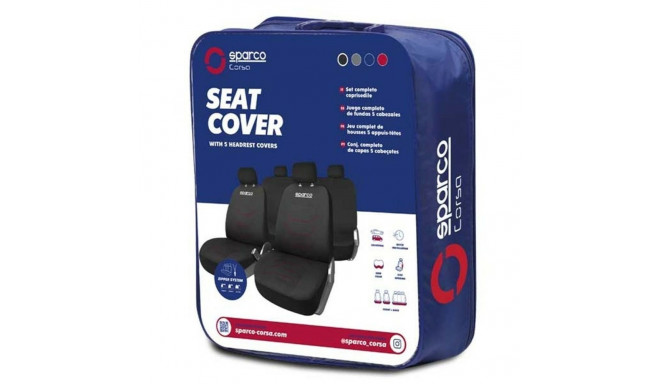 Car Seat Covers Sparco Corsa Black/Red
