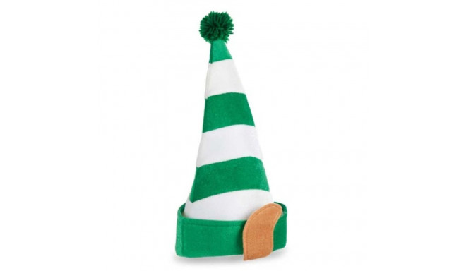 Hat Elf White Green