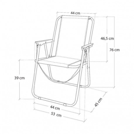 Rannatool Aktive Valge Meresinine 44 x 45 x 76 cm Meremees
