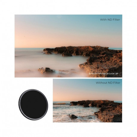 K&F Concept Basic Fader Adjustable Gray Filter NDX ND2 - ND400 - 77 mm