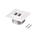 NETRACK 106-34 Netrack complete flush-mounted outlet 2xRJ45 8p8c FTP Cat6